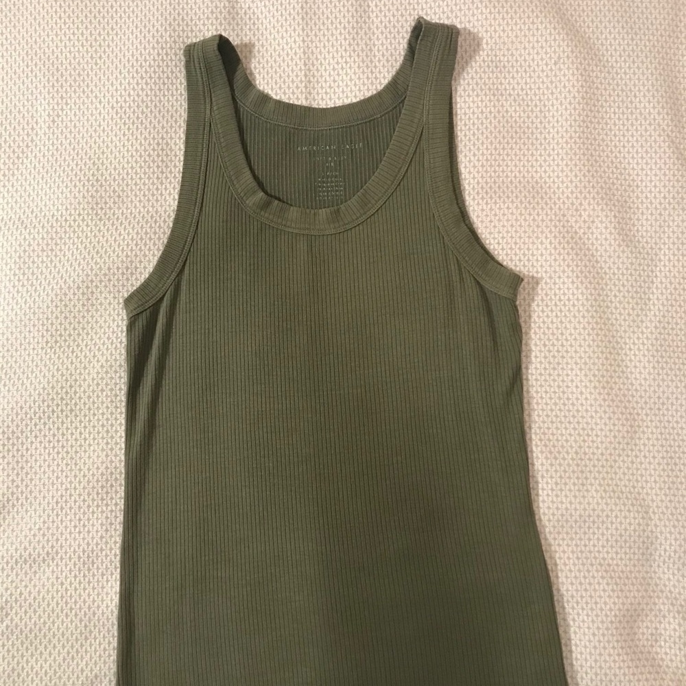 Army Green American Eagle Tank Top